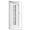 vidaXL Front Door White PVC
