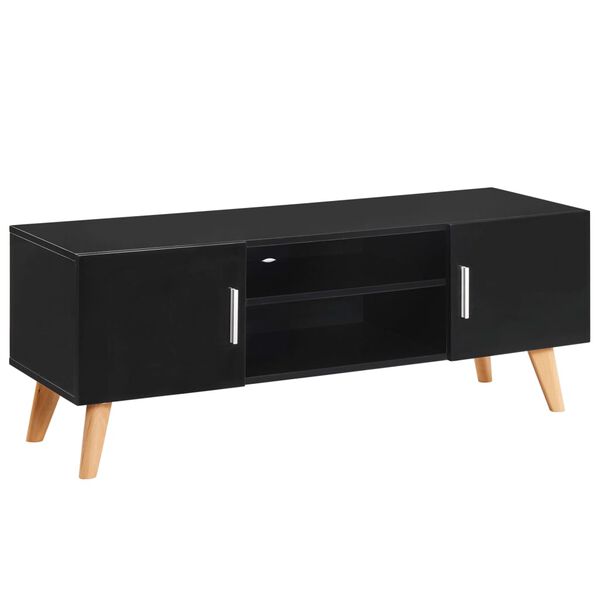vidaXL TV Cabinet Black 120x40x46 cm MDF