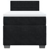 vidaXL Box Spring Bed with Mattress Black 90x190 cm Velvet