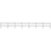 vidaXL Garden Fence with Hoop Top Steel 1172x100 cm Black