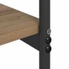 vidaXL Console Table Artisan Oak 101 x 35 x 80.5 cm Engineered Wood