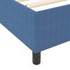 vidaXL Platform Bed Frame Blue 140 x 190 cm Fabric