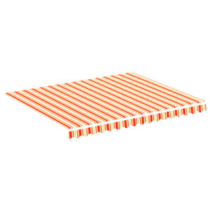 vidaXL Awning Replacement Fabric Yellow and Orange 280x245 cm Polyester