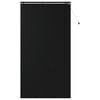 vidaXL Venetian Blind Black 130 x 250 cm 35 mm Solid Paulownia Wood