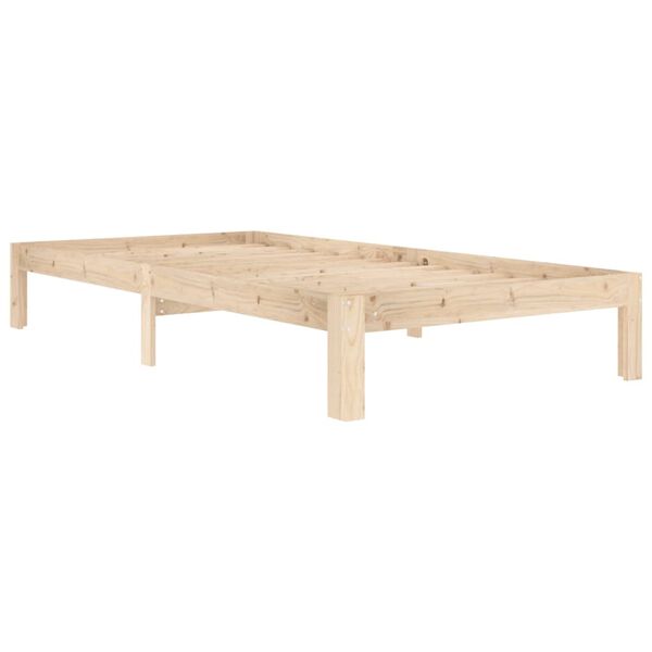 vidaXL Bed Frame without Mattress Solid Wood Pine 100x200cm