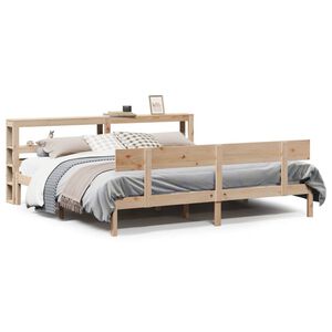 vidaXL Bed Frame without Mattress 200x200 cm Solid Wood Pine