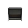 vidaXL Nightstand with One-Drawer Black 2 pcs