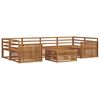vidaXL Outdoor Sofa Set 7 pcs Natural Solid Acacia Wood