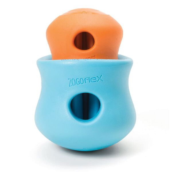 West Paw Dog Toy with Zogoflex Toppl Tangerine Orange S