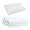vidaXL Summer Duvet with Pillow 2 pcs White Down Feather