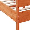 vidaXL Bed Frame without Mattress Wax Brown 150x200 cm King Size Solid Wood Pine