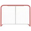 vidaXL Hockey Goal with Net Red&White 153x60x118 cm Steel&Polyester
