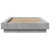 vidaXL Bed Frame without Mattress Concrete Grey 100x200 cm