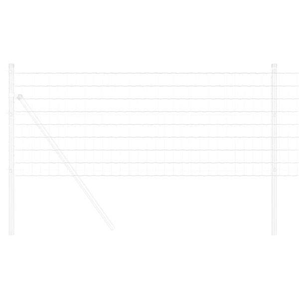 vidaXL Euro Fence Silver 0.6 x 10 m Hot dip galvanized iron