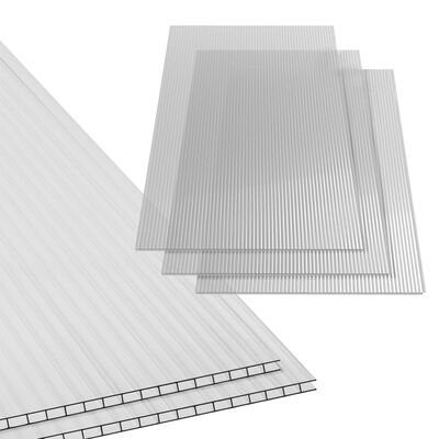 vidaXL Polycarbonate Sheets 14 pcs 4 mm 121x60 cm