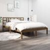 vidaXL Bed Frame without Mattress Honey Brown 200x200 cm Solid Wood