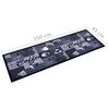 vidaXL Kitchen Carpet Washable Coffee Blue 45x150 cm
