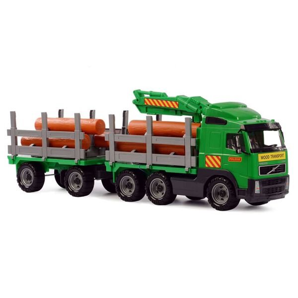 Polesie Volvo Timber Transport Truck with Trailer 78x19x25 cm 1450652