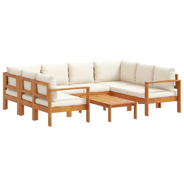 vidaXL 6 Piece Garden Sofa Set with Cushions Solid Wood Acacia