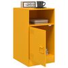 vidaXL Bedside Cabinet Mustard Yellow 34.5x39x62 cm Steel