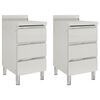 vidaXL Commercial Kitchen Cabinets with 3 Drawers 2 pcs 50x60x96 cm