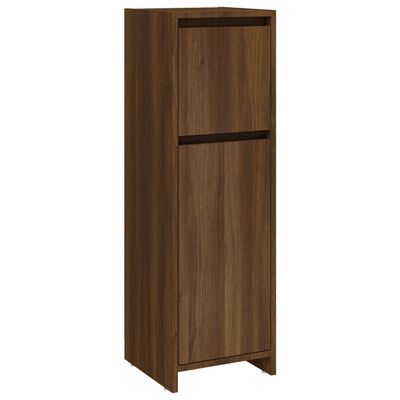 vidaXL Bathroom Cabinet Brown Oak 30x30x95 cm Engineered Wood