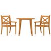 vidaXL 3 Piece Garden Dining Set Solid Wood Acacia