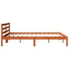 vidaXL Bed Frame without Mattress Wax Brown 160x200 cm Solid Wood Pine