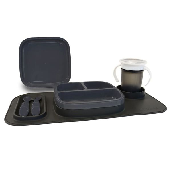 DERYAN Kids Placemat Quuby Silicone Grey