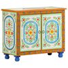 vidaXL Hand Painted Sideboard 70x35x60 cm Solid Mango Wood
