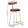 vidaXL Bar Stools 2 pcs 49x43x88 cm Solid Wood Mango