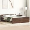 vidaXL Bed Frame without Mattress Brown Oak 120x200 cm