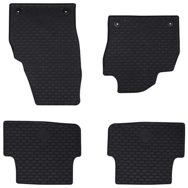 vidaXL Car Mat 4 pcs Black VW POLO , TAIGO Rubber