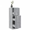vidaXL Apothecary Cabinet Grey Sonoma 40x41x118 cm Engineered Wood