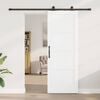 vidaXL Sliding Door ORKDAL White 78 x 211 cm Solid Pine Wood
