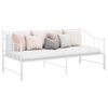 vidaXL Pull-out Sofa Bed Frame without Mattress White Metal 90x200 cm