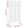 vidaXL Privacy Screen Anthracite Steel