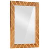 vidaXL Bathroom Mirror Brown 50x70x3 cm Solid Wood Mango and Glass