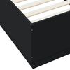 vidaXL Bed Frame without Mattress Black 100x200 cm