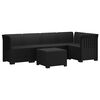 vidaXL 5-Seater Garden Sofa Rattan Look PP Anthracite