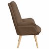 vidaXL Armchair Brown 69 x 74 x 93 cm Sherpa Fabric