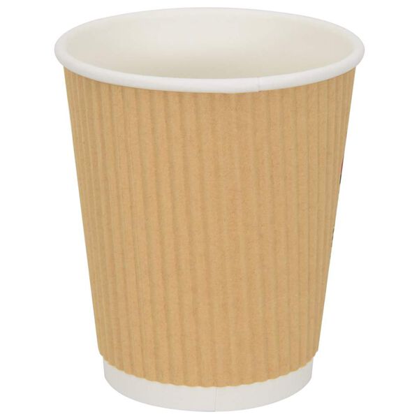 vidaXL Paper Coffee Cups 500 pcs 8oz 200ml Brown