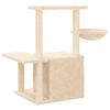 vidaXL Cat Tree with Sisal Scratching Posts Cream 83 cm