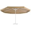vidaXL Replacement Fabric for Outdoor Parasol Taupe 515 cm