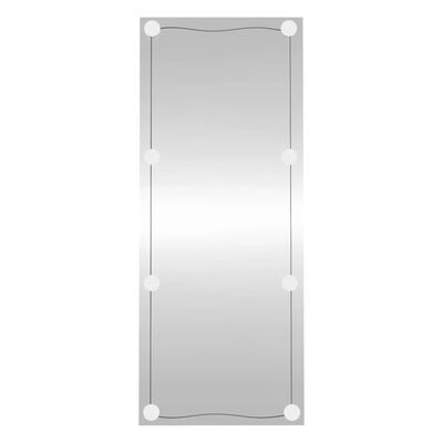 vidaXL Wall Mirror with LED Lights 40x100 cm Glass Rectangle