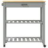 vidaXL Kitchen Trolley MONZA 84x40x88.5 cm Solid Wood Pine