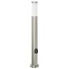 vidaXL Bollard Lights with Outlet 3pcs 80 cm Stainless Steel IP44
