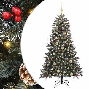vidaXL Artificial Christmas Tree with 150 LEDs with Stand Green 150 cm