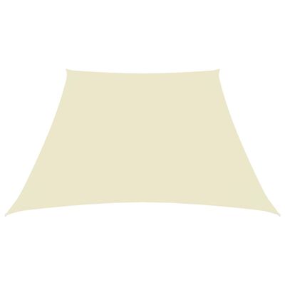 vidaXL Sunshade Sail Oxford Fabric Trapezium 3/4x3 m Cream