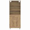 vidaXL Highboard Artisan Oak 69.5 x 34 x 180 cm Engineered Wood